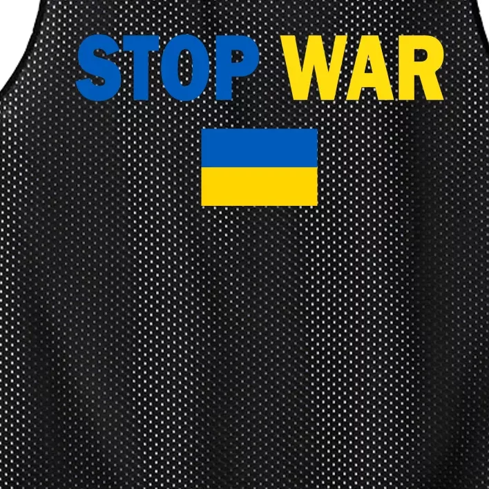 Support Ukraine Flag Stop War Mesh Reversible Basketball Jersey Tank