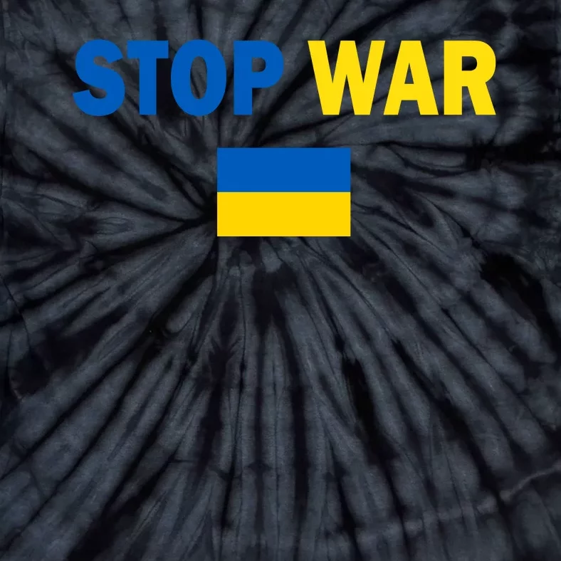 Support Ukraine Flag Stop War Tie-Dye T-Shirt