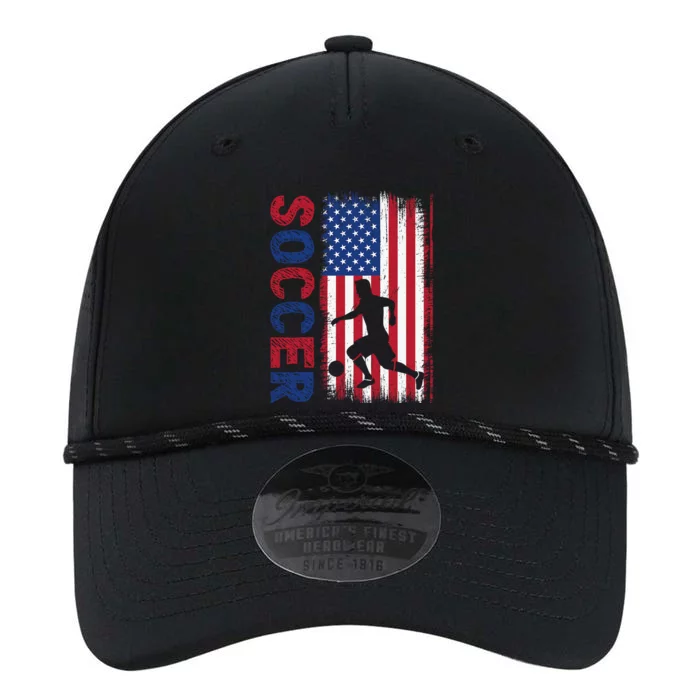 Soccer usa flag for soccer lover Performance The Dyno Cap