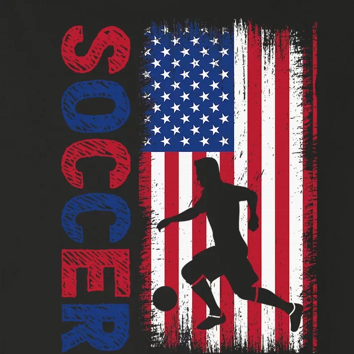 Soccer usa flag for soccer lover Toddler Long Sleeve Shirt