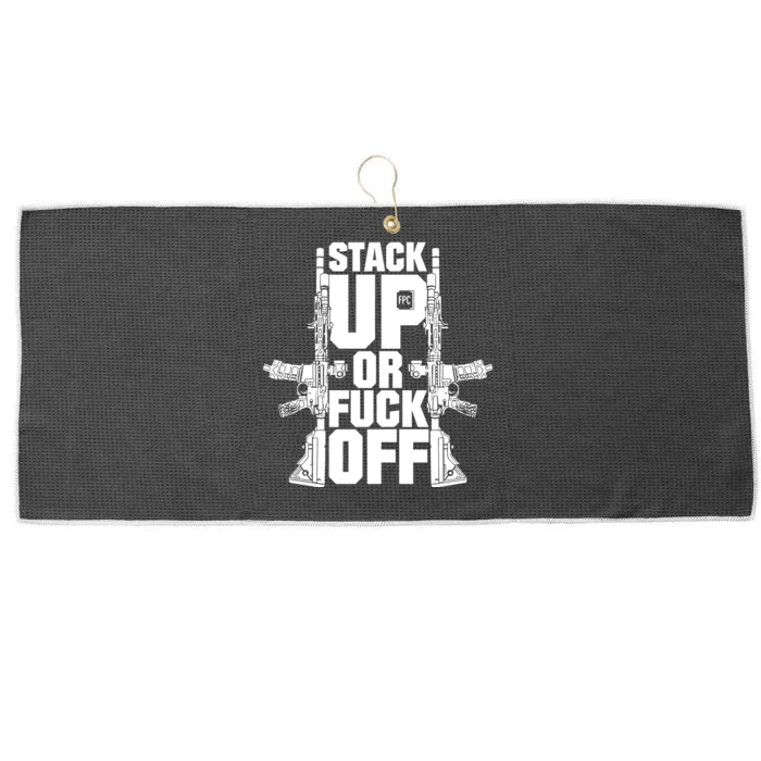 Stack Up Fpc Or Fuck Joff Large Microfiber Waffle Golf Towel