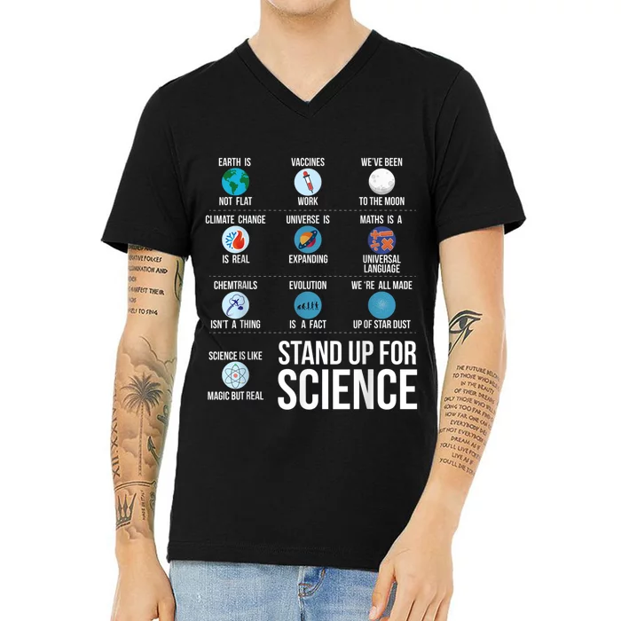 Stand Up For Science V-Neck T-Shirt