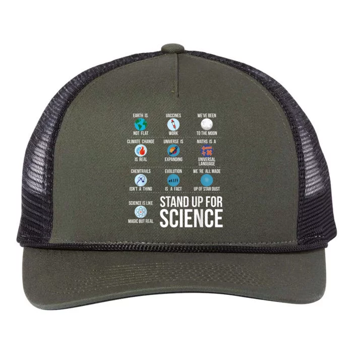 Stand Up For Science Retro Rope Trucker Hat Cap