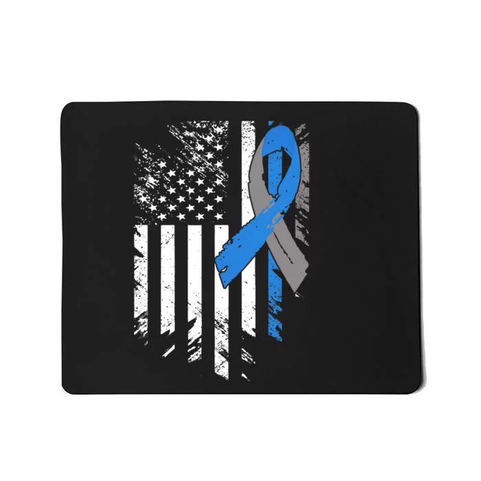 Support USA Flag Diabetes Type 1 Awareness Family Mousepad