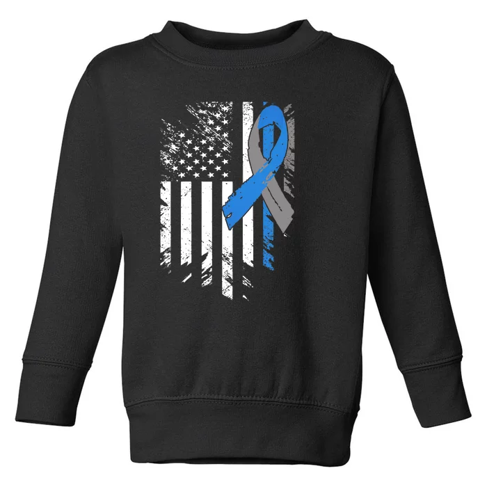 Support USA Flag Diabetes Type 1 Awareness Family Toddler Sweatshirt