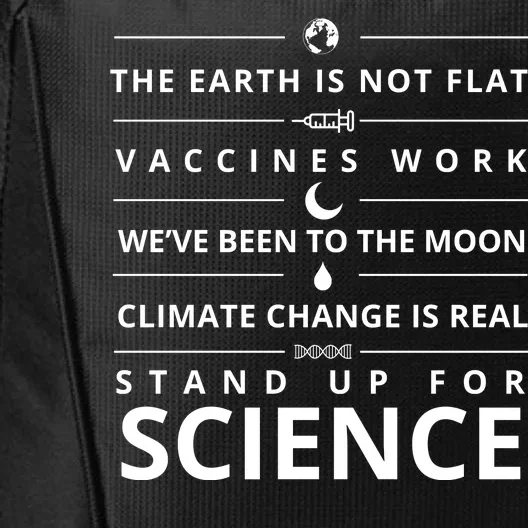 Stand Up For Science Quote City Backpack