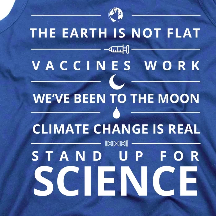 Stand Up For Science Quote Tank Top