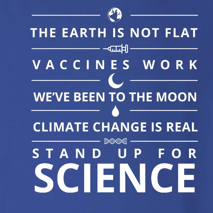 Stand Up For Science Quote Toddler Long Sleeve Shirt