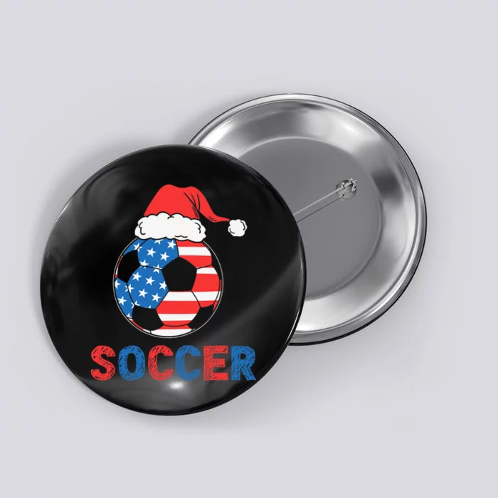 Soccer Usa Flag For Soccer Lover Christmas Gift Button