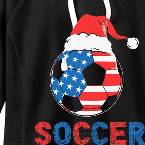 Soccer Usa Flag For Soccer Lover Christmas Gift Women's Fleece Hoodie