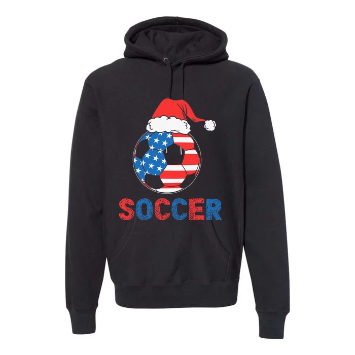 Soccer Usa Flag For Soccer Lover Christmas Gift Premium Hoodie