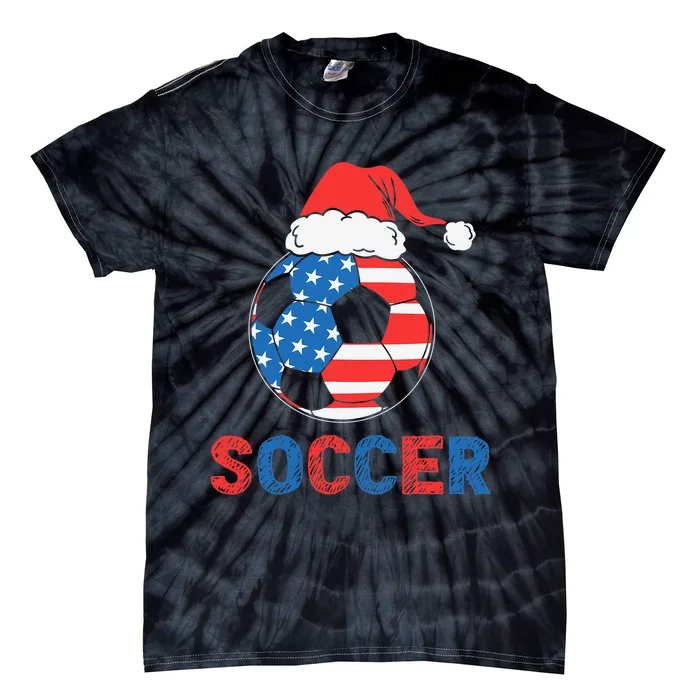 Soccer Usa Flag For Soccer Lover Christmas Gift Tie-Dye T-Shirt