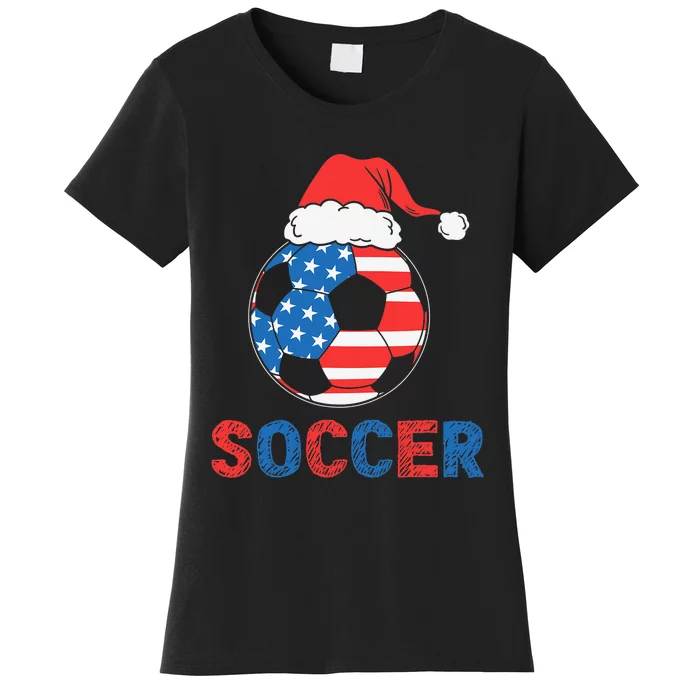 Soccer Usa Flag For Soccer Lover Christmas Gift Women's T-Shirt