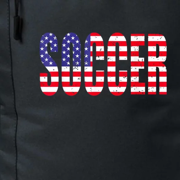 Soccer USA Flag For Soccer Lover Man Woman Daily Commute Backpack