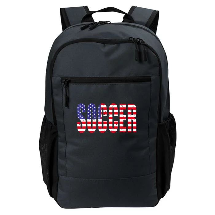 Soccer USA Flag For Soccer Lover Man Woman Daily Commute Backpack