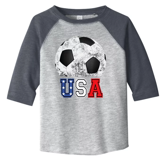 Soccer USA Football Soccer Ball Toddler Fine Jersey T-Shirt