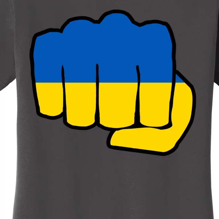 Support Ukraine Flag Fist Women's T-Shirt