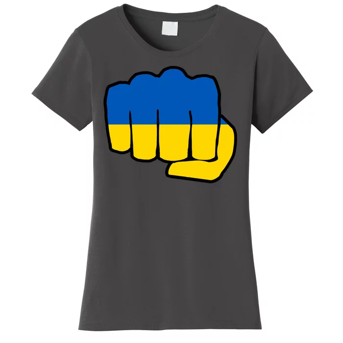 Support Ukraine Flag Fist Women's T-Shirt