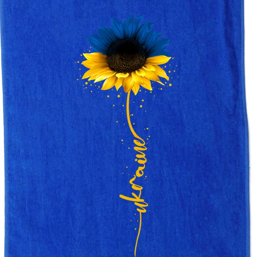 Sunflower Ukrainian Flag Tee I Stand With Ukraine Peace Gift Platinum Collection Golf Towel