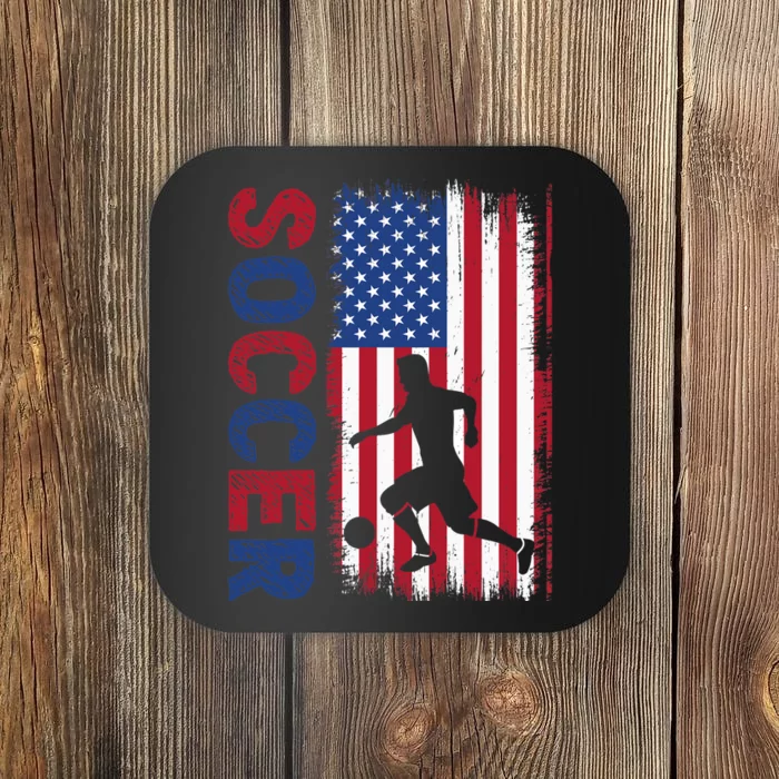 Soccer Usa Flag For Soccer Lover Coaster