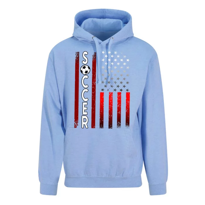 Soccer USA Flag Futbol Ball Sport Player Unisex Surf Hoodie