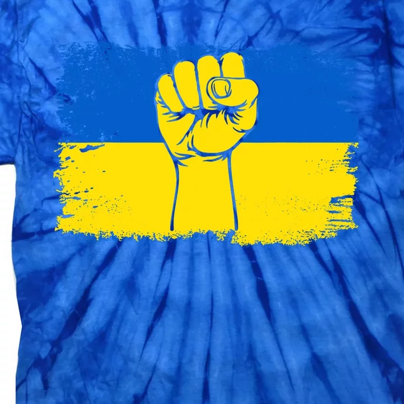 Support Ukraine Flag I Stand With Ukraine Gift Tie-Dye T-Shirt