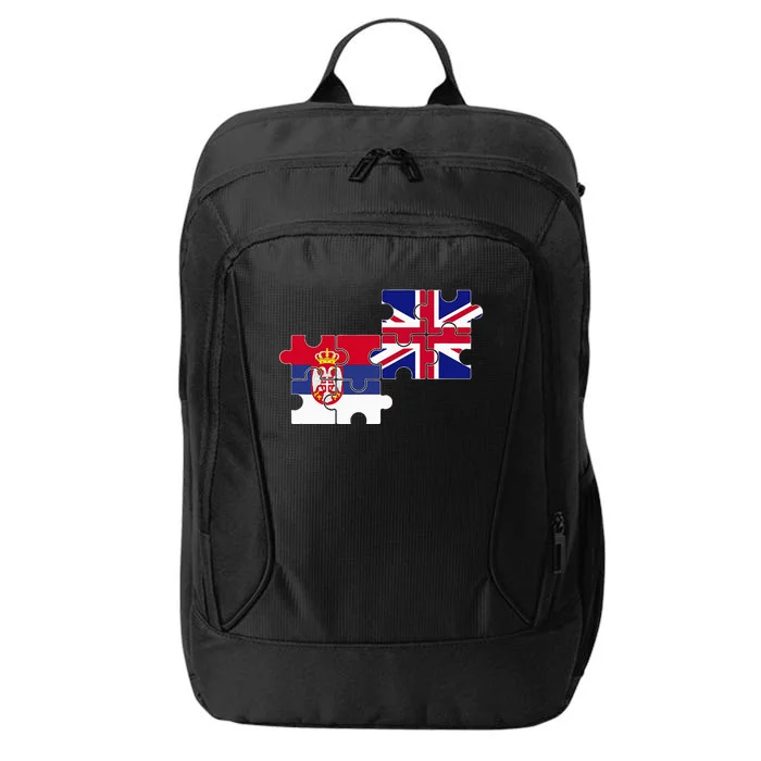 Serbia Uk Flag British Serbian City Backpack