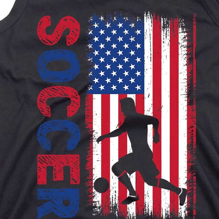 Soccer usa flag for soccer lover man woman Tank Top