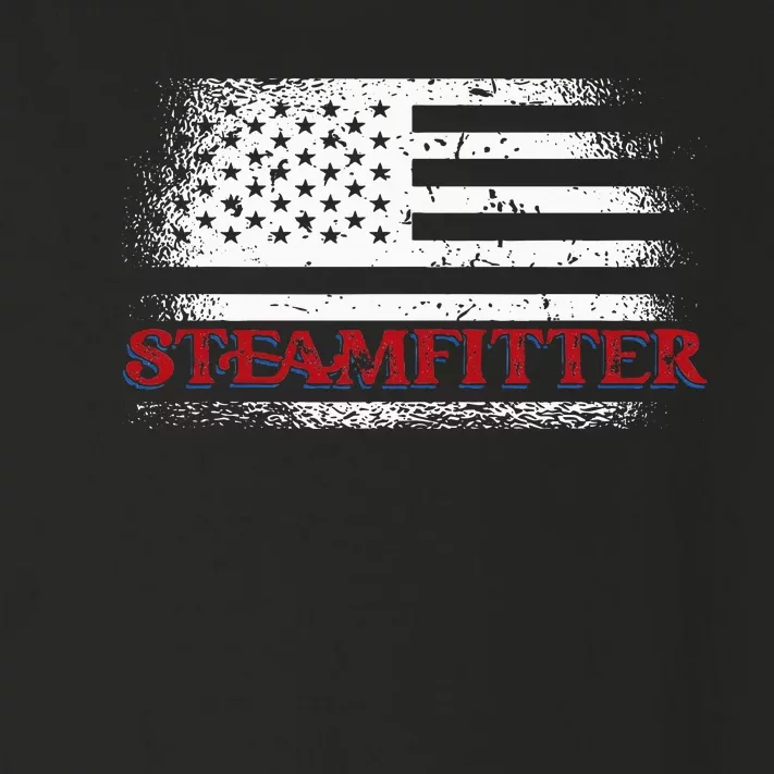 Steamfitter Usa Flag Patriotic For A Pipefitter Toddler Long Sleeve Shirt