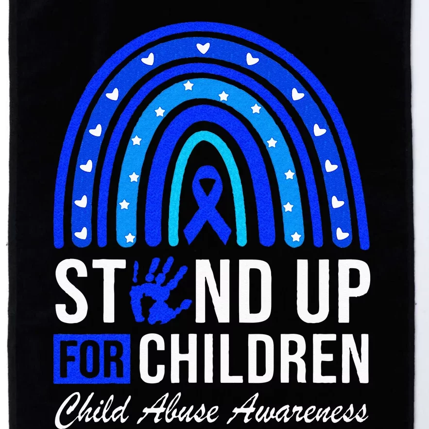 Stand Up For Children Stop Child Abuse Prevention Awareness Platinum Collection Golf Towel