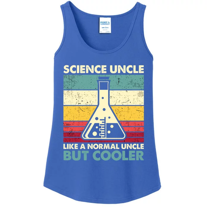 Science Uncle Funny Biology Chemistry Physics FatherS Day Great Gift Ladies Essential Tank