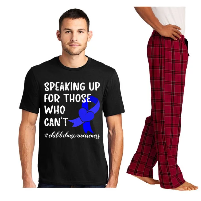 Speaking Up For Those Who Cant Abuse Prevention Month Funny Gift Pajama Set