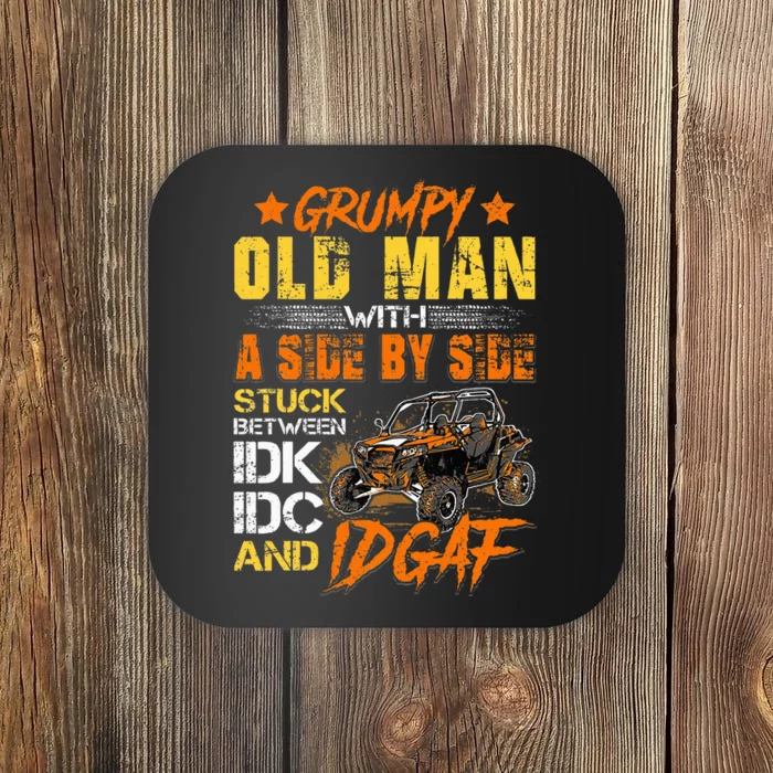 Sxs Utv Grumpy Old Man With Side By Side Coaster