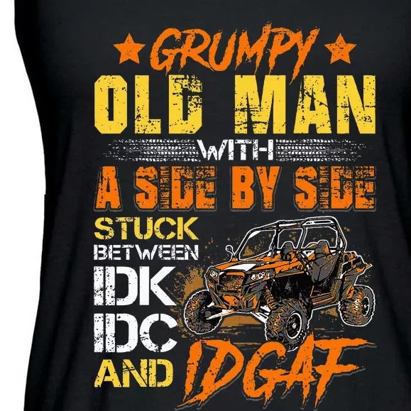 Sxs Utv Grumpy Old Man With Side By Side Ladies Essential Flowy Tank