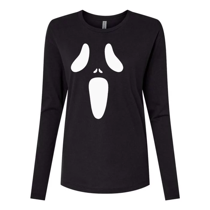 Scream Unisex Ghost Face Halloween Costume Womens Cotton Relaxed Long Sleeve T-Shirt