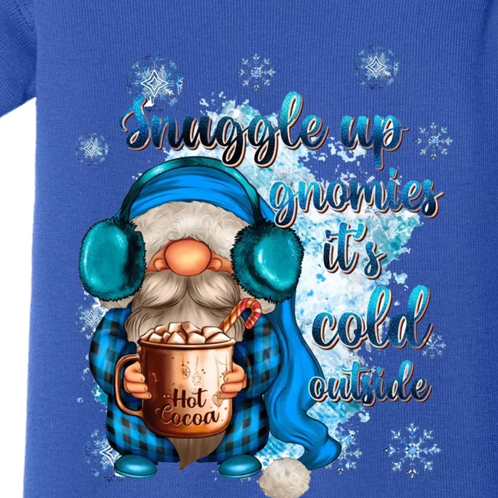 Snuggle Up Gnomies ItS Cold Outside Family Merry Christmas Meaningful Gift Baby Bodysuit