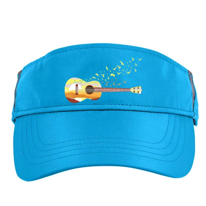 Scenic Uke Guitar Ukulele Lover Guitar Ukulelist Adult Drive Performance Visor