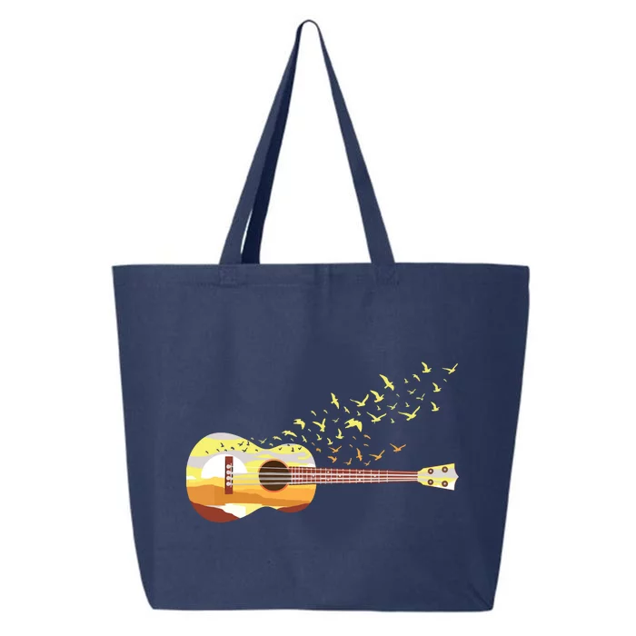 Scenic Uke Guitar Ukulele Lover Guitar Ukulelist 25L Jumbo Tote