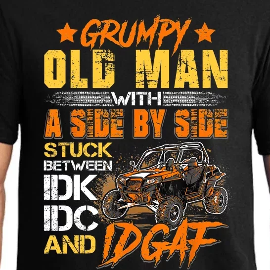 Sxs Utv Grumpy Old Man With Side By Side Pajama Set