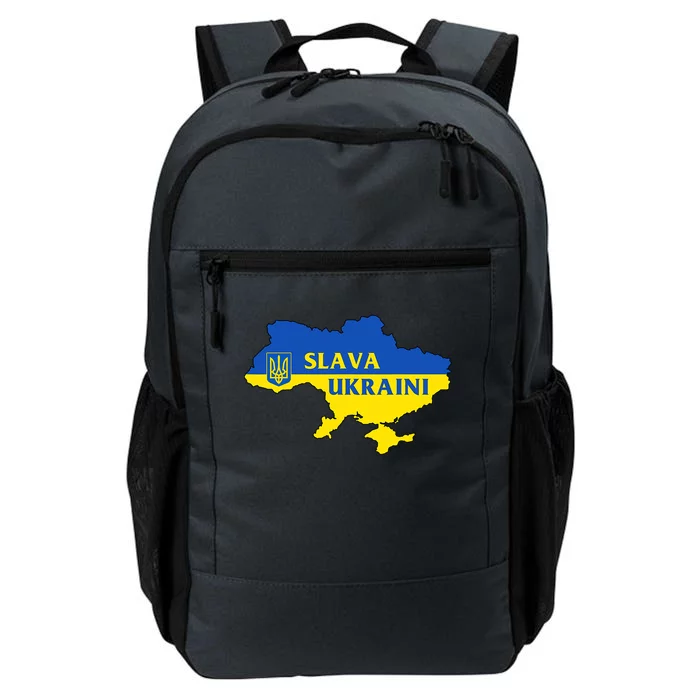 Slava Ukraini Glory To Ukraine Shirt Support Ukrainian Flag Daily Commute Backpack