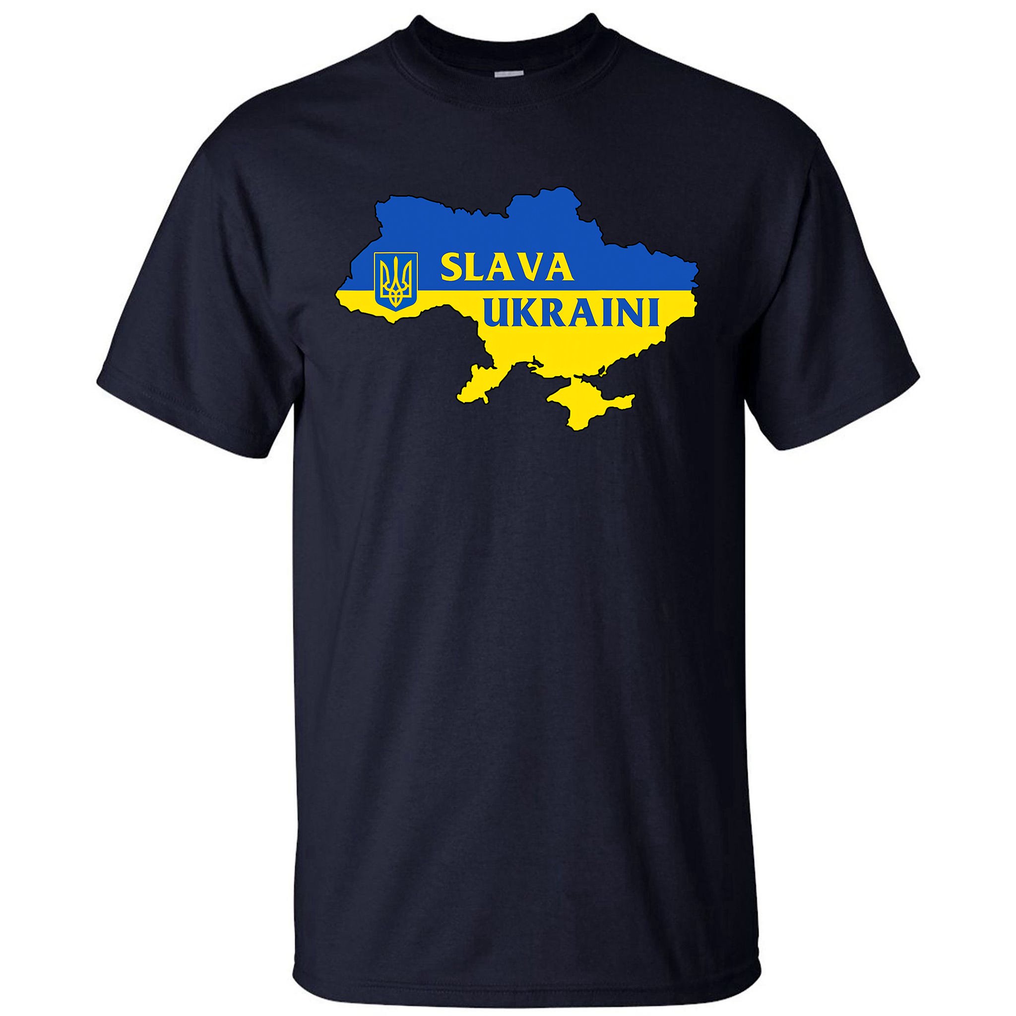 Slava Ukraini Glory To Ukraine Shirt Support Ukrainian Flag Tall T ...