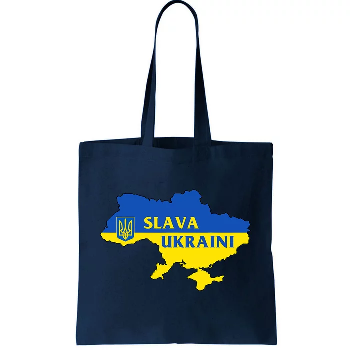 Slava Ukraini Glory To Ukraine Shirt Support Ukrainian Flag Tote Bag