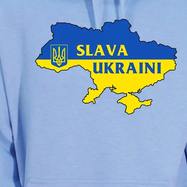 Slava Ukraini Glory To Ukraine Shirt Support Ukrainian Flag Unisex Surf Hoodie