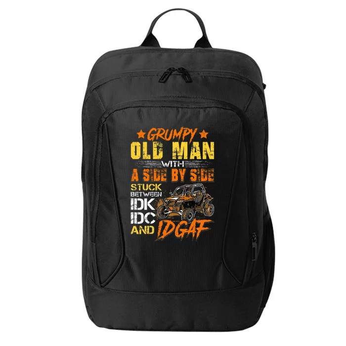 Sxs Utv Grumpy Old Man With Side By Side City Backpack