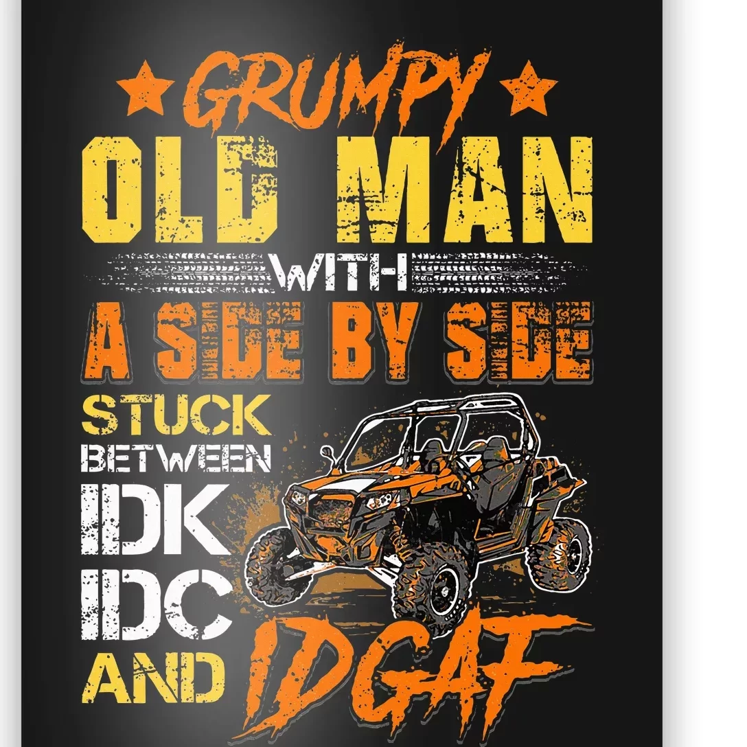 Sxs Utv Grumpy Old Man With Side By Side Poster