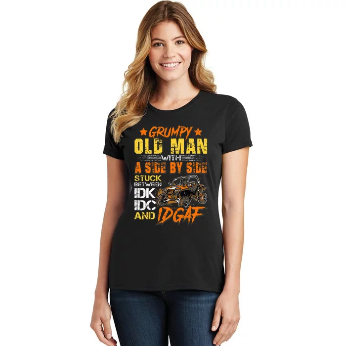 Sxs Utv Grumpy Old Man With Side By Side Women's T-Shirt