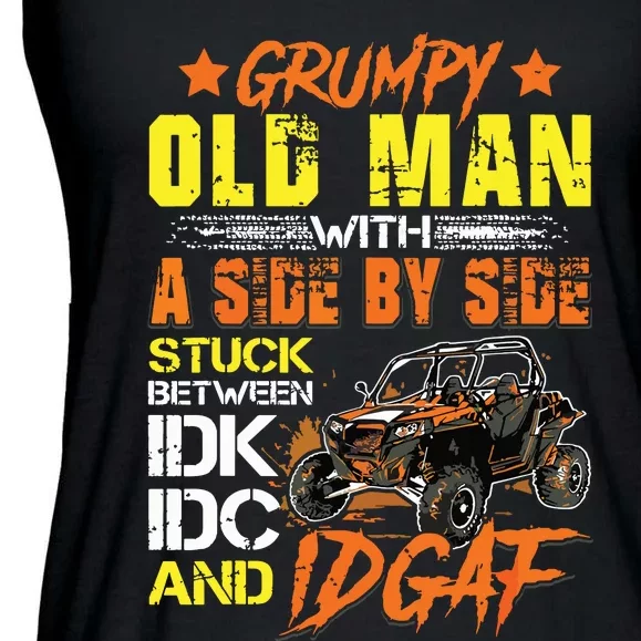 Sxs Utv Grumpy Old Man With Side By Side Ladies Essential Flowy Tank