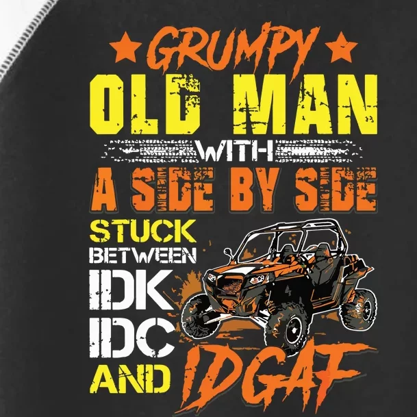 Sxs Utv Grumpy Old Man With Side By Side Toddler Fine Jersey T-Shirt