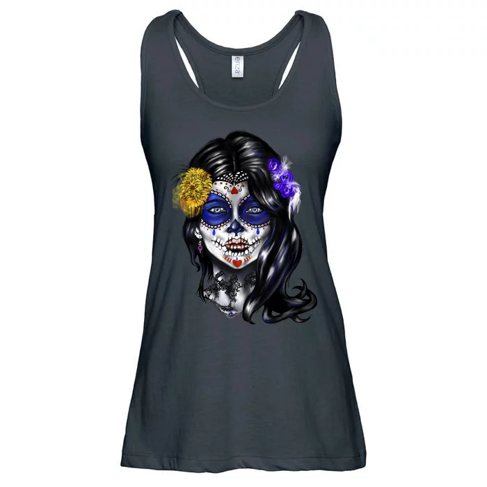 Sugar Face Front Ladies Essential Flowy Tank