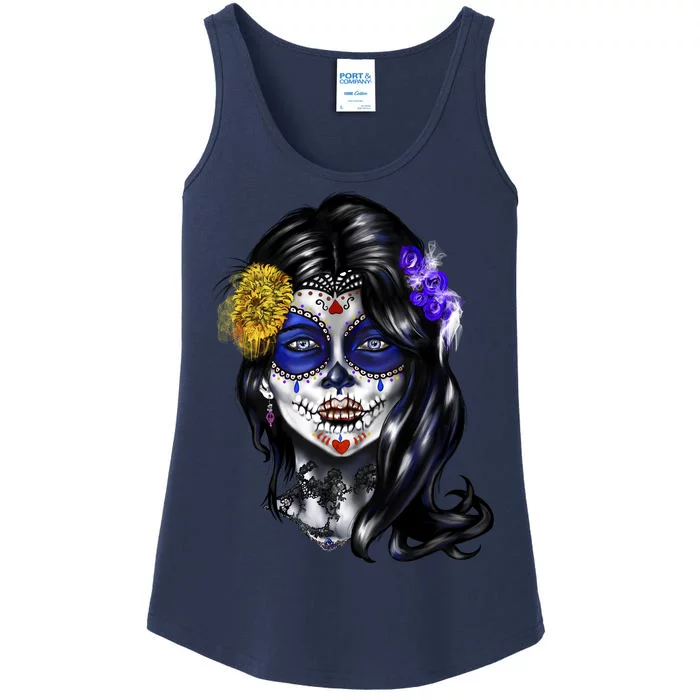 Sugar Face Front Ladies Essential Tank